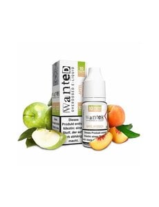 Wanted Wanted - Apfel Pfirsich - 10 mg - Overdosed - 10 ml Nikotinsalzliquid - Mit Steuerbanderole