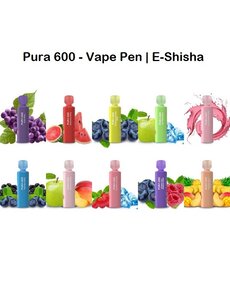 PURA PURA 600 - E-Zigarette - Vape Pen - 600 Züge - Mit Steuerbanderole - ABVERKAUF !
