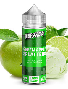 Drip Hacks Drip Hacks - Green Apple Splatters - 10 ml Aroma Longfill - Mit Steuerbanderole