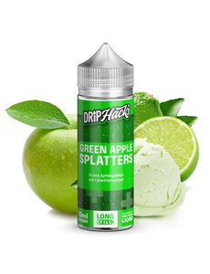 Drip Hacks Drip Hacks - Green Apple Splatters - 10 ml Aroma Longfill - Mit Steuerbanderole