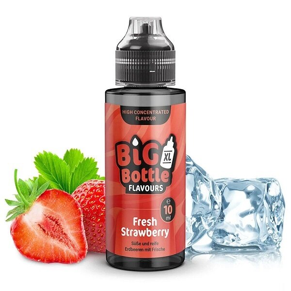 Big Bottle Big Bottle - Fresh Strawberry - 10 ml Aroma - Mit Steuerbanderole