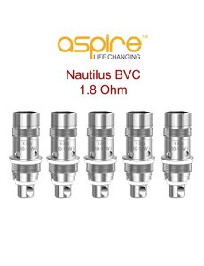 Vaptio Nautilus - BVC - Verdampferköpfe - 1.8 Ohm - 5er Pack