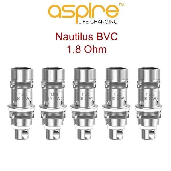 Vaptio Nautilus - BVC - Verdampferköpfe - 1.8 Ohm - 5er Pack