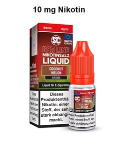SC Red Line SC - Red Line - Coconut Melon - 10 mg Nikotinsalz Liquid - Mit Steuerbanderole