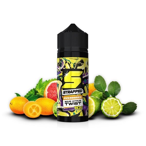 Strapped Strapped Overdosed - Sour Citrus Twist 10 ml Aroma Longfill - Mit Steuerbanderole