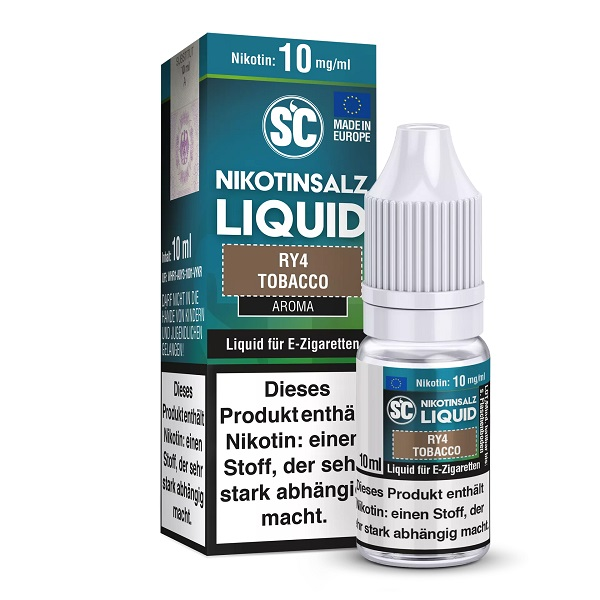 SC SC - RY4 Tobacco - 10 mg Nikotinsalz Liquid - Mit Steuerbanderole - NEUE STEUER !