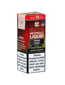 SC Red Line SC - Red Line - Strong Cassis - 10 mg Nikotinsalz Liquid - Mit Steuerbanderole