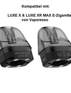 Vaporesso Vaporesso - Luxe XR MTL Leer Pod - Ohne Coil - 2er Pack