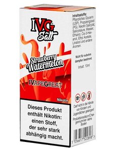 IVG IVG - Strawberry Watermelon - Nic Salt Liquid - 10 ml - 20 mg Nikotin