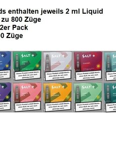 Salt + Salt+ Pods - 2er Pack - Mit Steuerbanderole - ABVERKAUF !