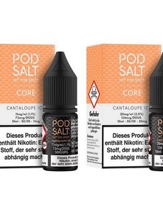Pod Salt Pod Salt - Cantaloupe Ice - 10 ml Salt Liquid - 11 mg | 20 mg Nikotin - Mit Steuerbanderole