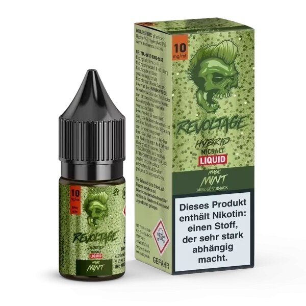 Revoltage Revoltage - Magic Mint - Hybrid Nikotinsalz Liquid 10 mg - 10 ml - NEUE STEUER !