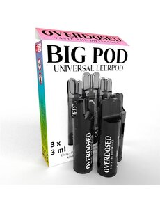Overdosed Overdosed - Big Pod - Leerpod 3 ml - Selbstbefüllbarer Pod - 1.0 Ohm - 3er Pack