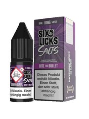 Six Licks Six Licks - Bite the Bullet - Nikotinsalz Liquid 10 ml - 10 mg Nikotin - Mit Steuerbanderole