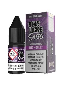 Six Licks Six Licks - Bite the Bullet - Nikotinsalz Liquid 10 ml - 10 mg Nikotin - Mit Steuerbanderole