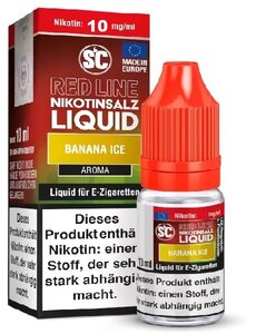 SC Red Line SC - Red Line - Banana Ice - 10 mg Nikotinsalz Liquid - Mit Steuerbanderole