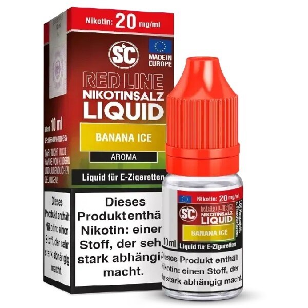 SC Red Line SC - Red Line - Banana Ice - 20 mg Nikotinsalz Liquid - Mit Steuerbanderole