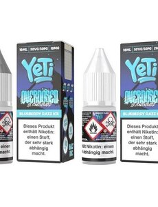 Yeti Yeti Overdosed - Blueberry Razz Ice - Nic Salt Liquid 10 ml - 10 mg | 20 mg - Mit Steuerbanderole