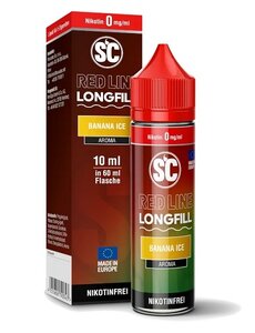 SC Red Line SC - Red Line - Banana Ice - 10 ml Aroma - Longfill - Mit Steuerbanderole