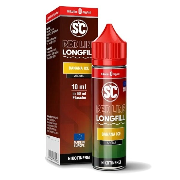 SC Red Line SC - Red Line - Banana Ice - 10 ml Aroma - Longfill - Mit Steuerbanderole