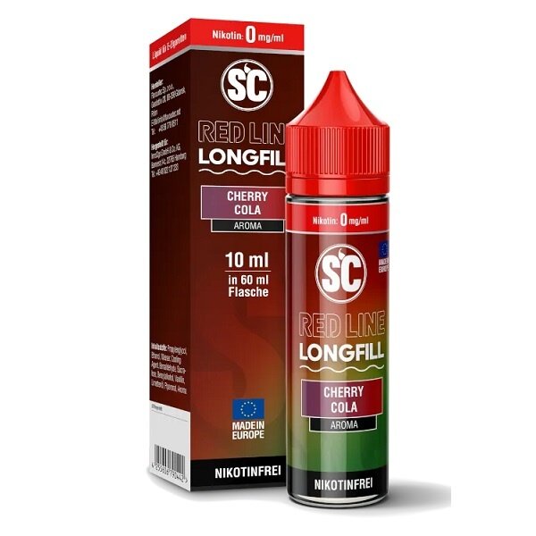 SC Red Line SC - Red Line - Cherry Cola - 10 ml Aroma - Longfill - Mit Steuerbanderole