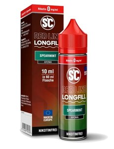 SC Red Line SC - Red Line - Spearmint - 10 ml Aroma - Longfill - Mit Steuerbanderole