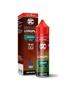 SC Red Line SC - Red Line - Spearmint - 10 ml Aroma - Longfill - Mit Steuerbanderole