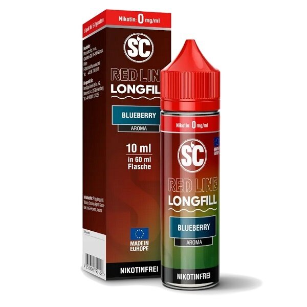 SC Red Line SC - Red Line - Blueberry - 10 ml Aroma - Longfill - Mit Steuerbanderole