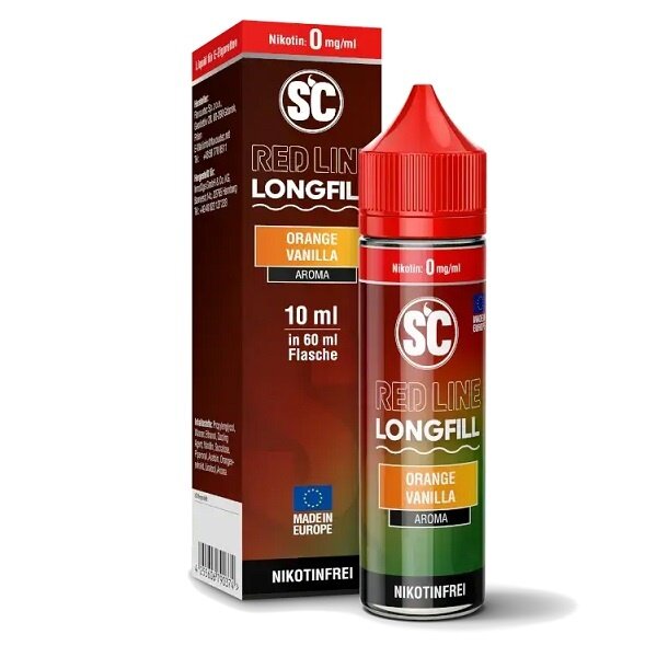 SC Red Line SC - Red Line - Orange Vanilla - 10 ml Aroma - Longfill - Mit Steuerbanderole