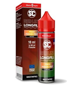 SC Red Line SC - Red Line - Peach Passion Fruit - 10 ml Aroma - Longfill - Mit Steuerbanderole