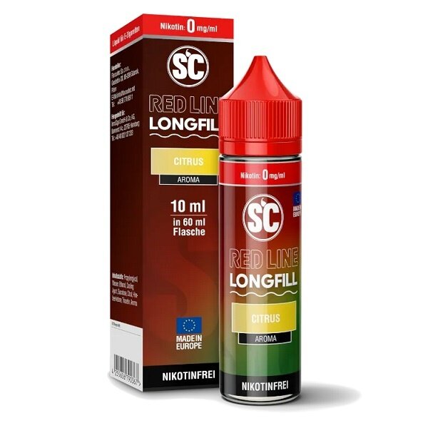 SC Red Line SC - Red Line - Citrus - 10 ml Aroma - Longfill - Mit Steuerbanderole