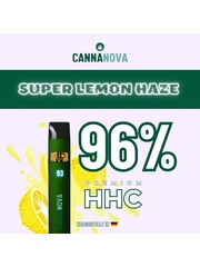 Cannanova Cannanova - Super Lemon Haze - HHC Vape - 96 % HHC | bis 600 Züge - 1 ml - Mit Steuerbanderole