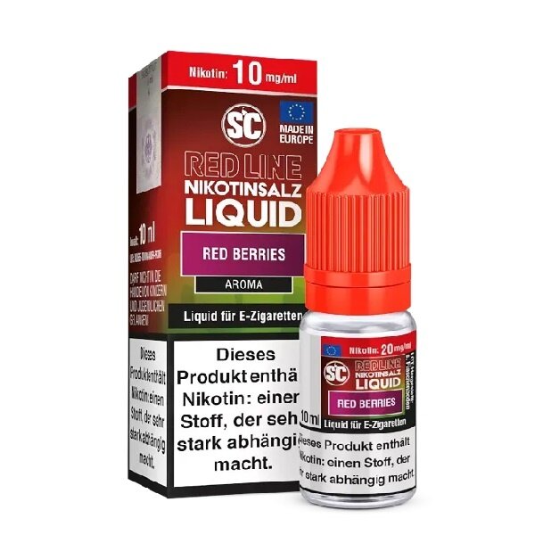 SC Red Line SC - Red Line - Red Berries - 10 mg Nikotinsalz Liquid - Mit Steuerbanderole