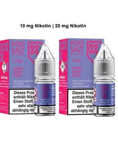 Pod Salt Pod Salt - Grape Berry Burst - 10 ml Salt Liquid - 10 mg | 20 mg Nikotin - Mit Steuerbanderole