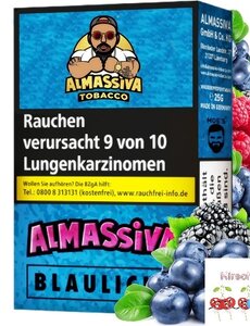Almassiva Almassiva Tobacco 25 g - Blaulicht - Blaubeere, Beerenmix