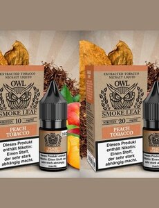 OWL Smoke Leaf OWL Smoke Leaf - Peach Tobacco - 10 ml Nikotinsalzliquid - 10 mg | 20 mg - Mit Steuerbanderole
