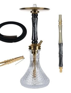 Jookah Jookah - Edelstahl Shisha - Straight Flush - Gold | Black