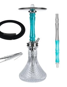 Jookah Jookah - Edelstahl Shisha - Straight Flush - Steel | Türkis