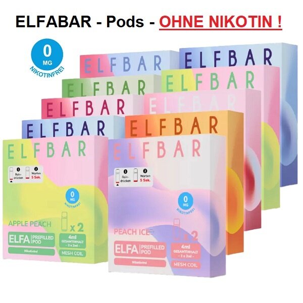 Elf Bar Elf Bar - Elfa Prefilled Pod - 2er Pack - OHNE NIKOTIN !