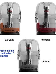 Vaporesso Vaporesso - Luxe Q - Ersatz Pod Tank 3 ml - 4er Pack
