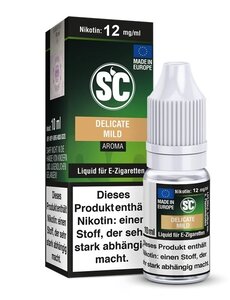 SC SC - Delicate Mild - 12 mg Nikotin Liquid - Mit Steuerbanderole