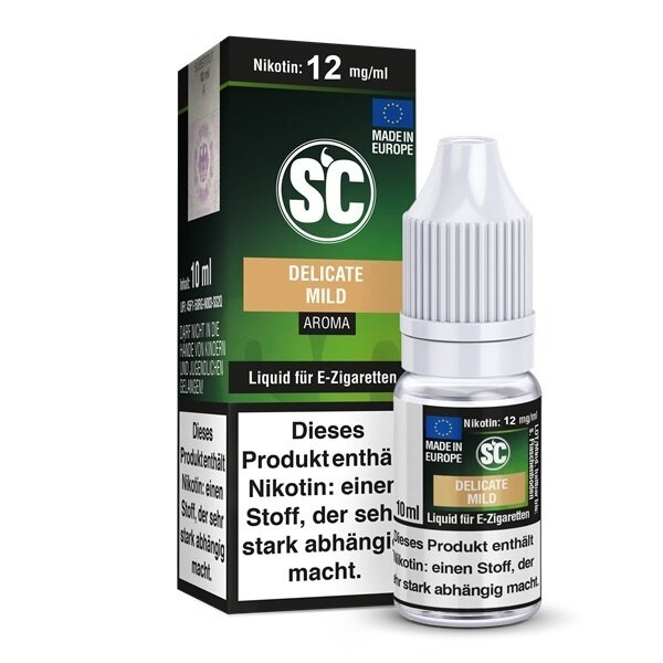 SC SC - Delicate Mild - 12 mg Nikotin Liquid - Mit Steuerbanderole