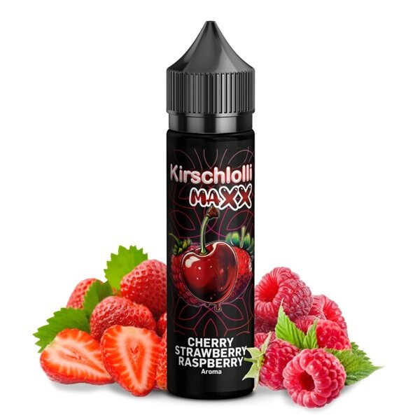 Kirschlolli Maxx Kirschlolli MAXX - Cherry Strawberry Raspberry - 10 ml Aroma Longfill - Mit Steuerbanderole
