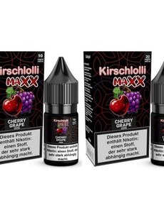 Kirschlolli Maxx Kirschlolli MAXX - Cherry Grape - Nikotinsalz Liquid - 10 mg | 20 mg - Mit Steuerbanderole
