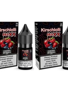 Kirschlolli Maxx Kirschlolli MAXX - Cherry Berries - Nikotinsalz Liquid - 10 mg | 20 mg - Mit Steuerbanderole