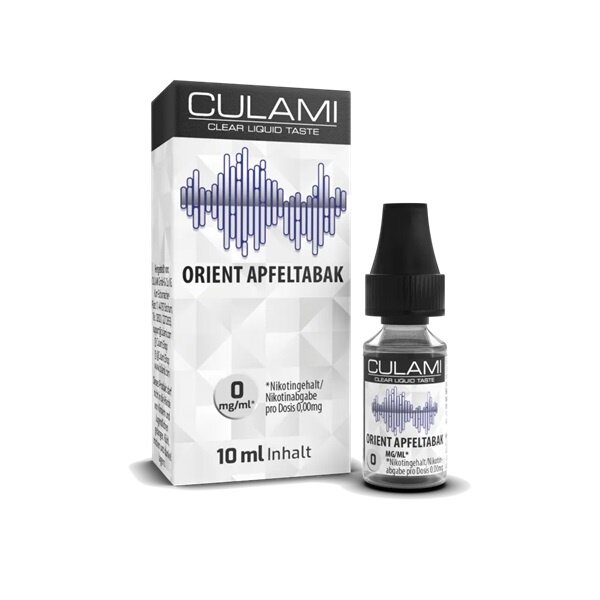 Culami Culami - Orient Apfeltabak - Liquid - OHNE NIKOTIN - Mit Steuerbanderole
