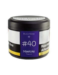 Nameless Nameless Shisha Tabak - Black Nana #40 - Minze & Traube - 200 g