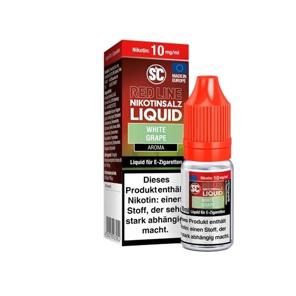 SC Red Line SC - Red Line - White Grape - 10 mg Nikotinsalz Liquid - Mit Steuerbanderole