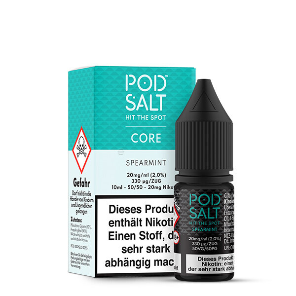 Pod Salt Pod Salt - Spearmint - 10 ml Salt Liquid - 20 mg Nikotin