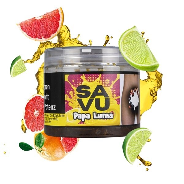 Savu Savu Shisha Tabak 200 g - Papa Luma - Limette und Grapefruit